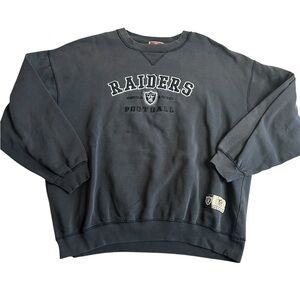 Vintage NFL Raiders Football Sweatshirt Black Crewneck Fleece Originals Men’s XL